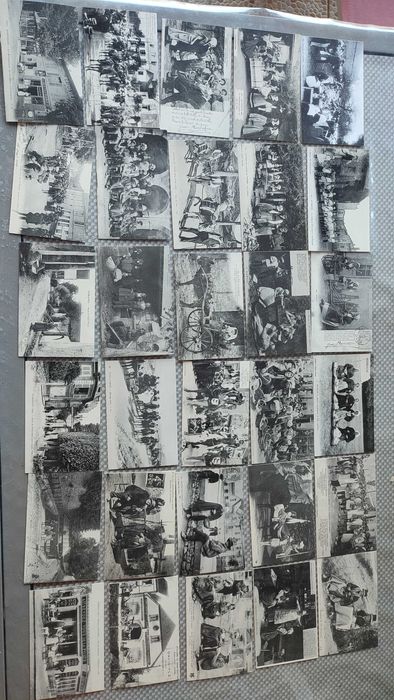 Lote 182 Reproduções de postais Franceses antigos