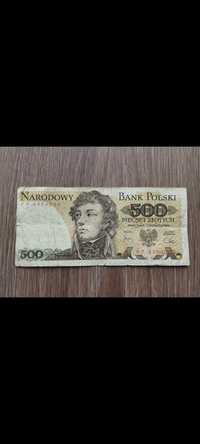 Banknot PRL 500 złotych seria FP