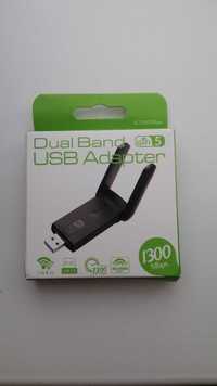 Сетевой адаптер WiFi USB 3.0 1300Mb 2.4G + 5G