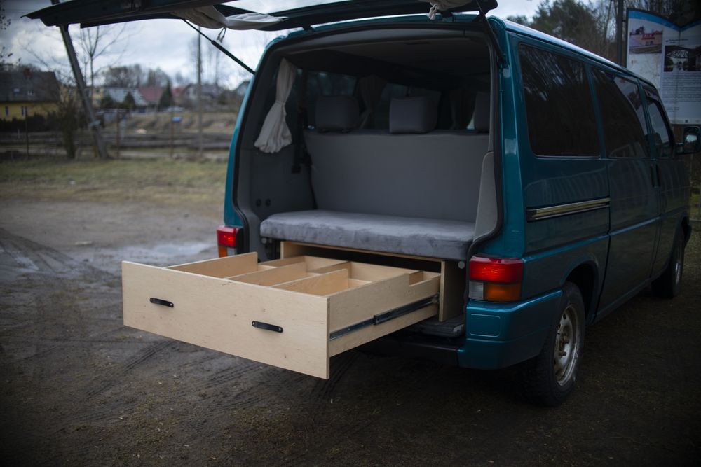 Zabudowa campingowa szuflada VW T4 Multivan