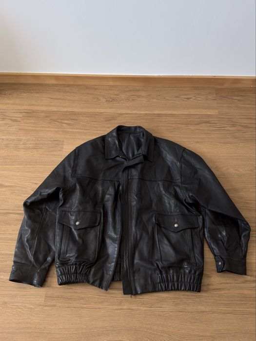 Casaco de couro/pele vintage