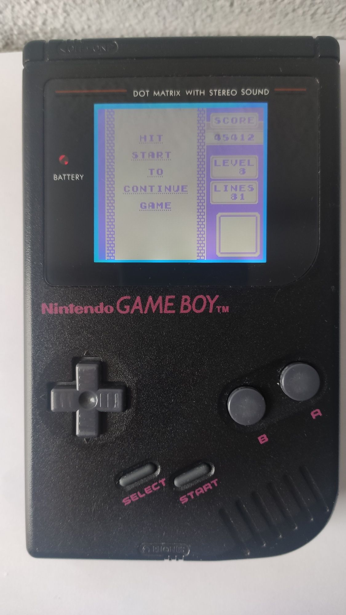 Gameboy com ecrã iluminado c\caixa Tetris