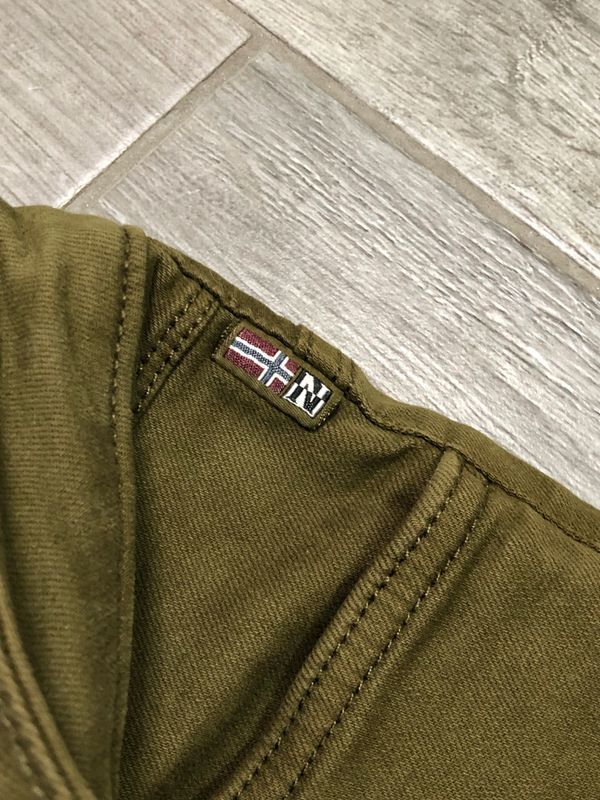 Napapijri Jeansy Męskie Khaki Logowane r. W31