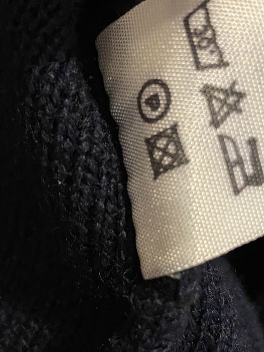 Frank Aleks rozm 52/ L granatowy kardigan męski unisex wełna akryl