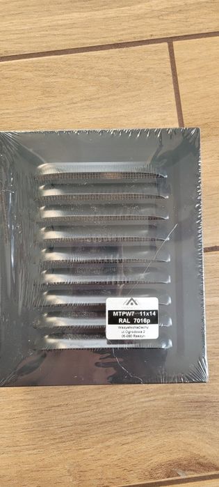 Kratka wentylacyjna grafitowa 11x14 5 szt
