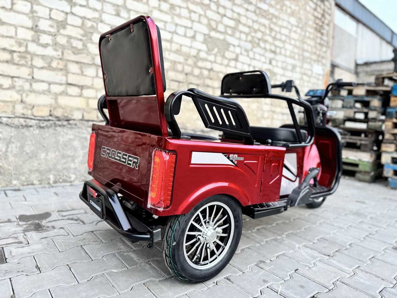 Crosser TR5 Pro Max 800w 72v20a Електро трицикл, Електро скутер Синій