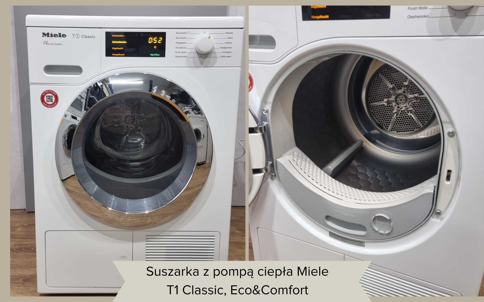 Zestaw Miele. Suszarka z pompą ciepła T1 Classic + Pralka WCE 760,TDos