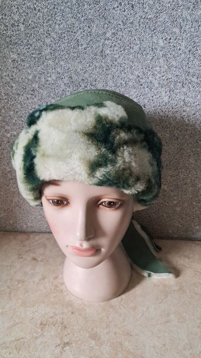 Шапка женская Dogan зимняя натуральная кожа мех