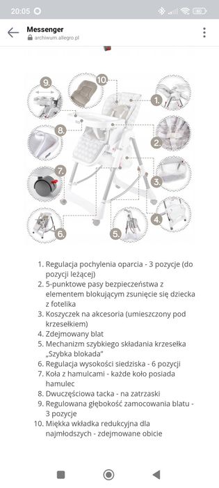 Krzesełko do karmienia