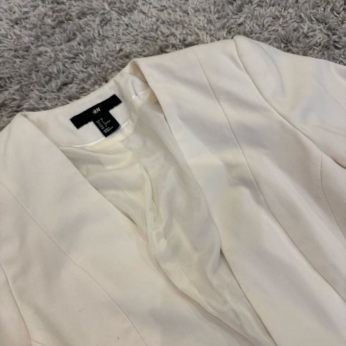 Піджак молочний h&m xs
