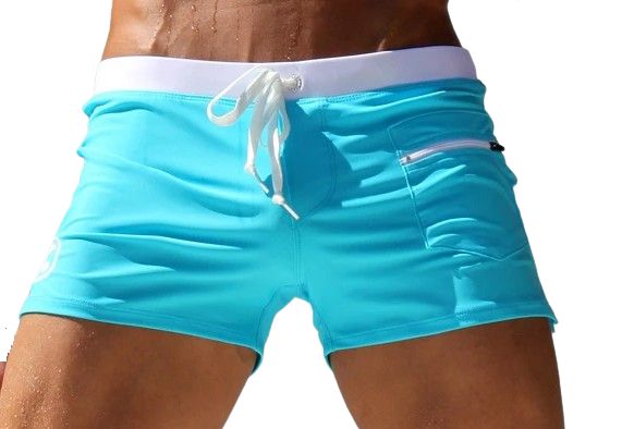 Męskie Kąpielówki Szorty z Kieszonką Spodenki Wiązane - 5XL