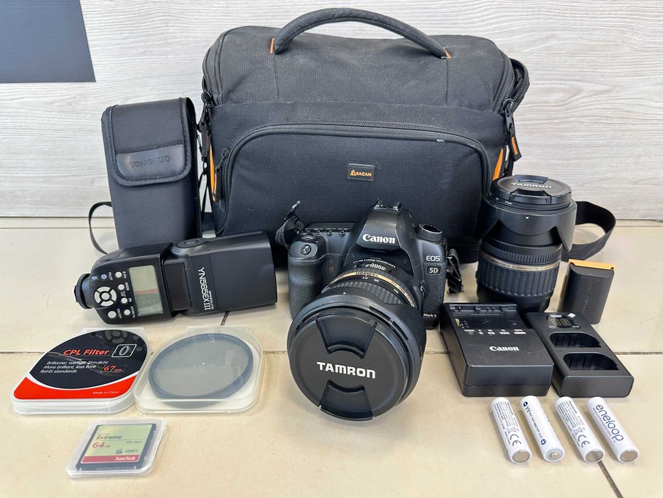 Lustrzanka Canon EOS 5D Mark II Super zestaw