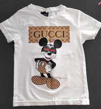 Bluzeczki koszulki krótki rękaw 110/116 cm 4/5 lat Gucci Hollister