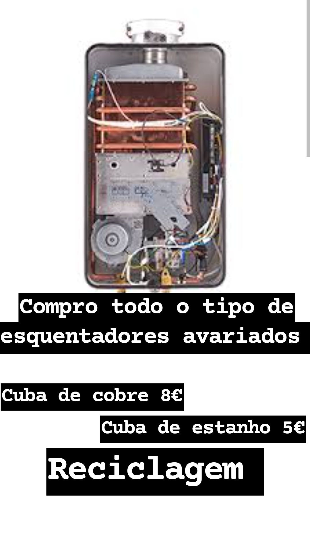 Compr0 esquentadores avariados