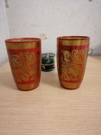 Продам стаканы роспись Хохлома, СССР