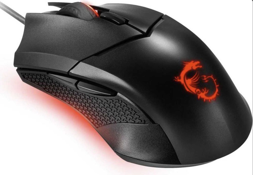 як нова. ігрова мишка MSI Clutch GM08 з регулюванням ваги.