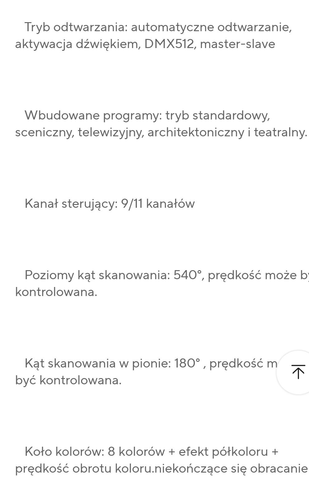 Głowa led 75w głowice ruchome pryzma oświetlenie sceniczne gobo dmx