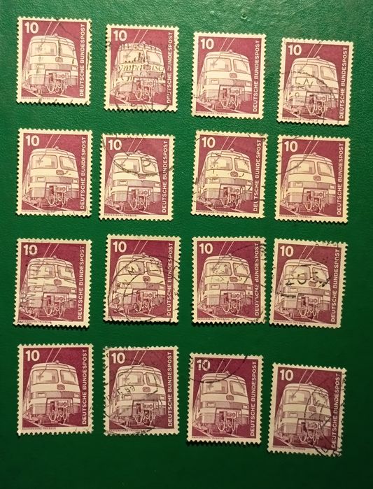 Lokomotywa E 40. 10 pfenning. 16 szt. DB