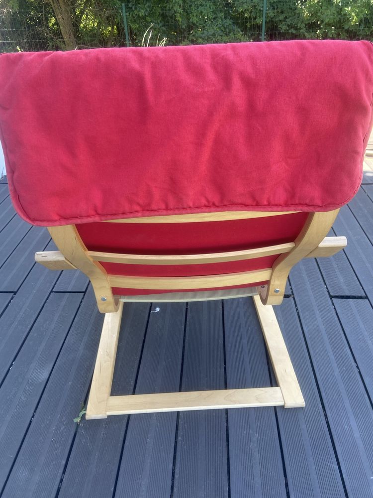 Ikea fotel z podnozkiem