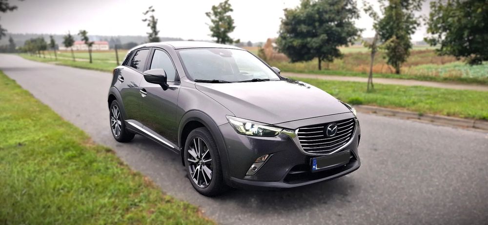 Mazda CX-3 EXCLUSIVE-LINE, Bezwypadkowa, Head-Up ,LED, Navi, Kamera