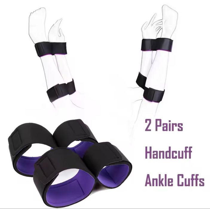 Наручники мягкие фиксация рук и ног, для фотосессий или различных игр