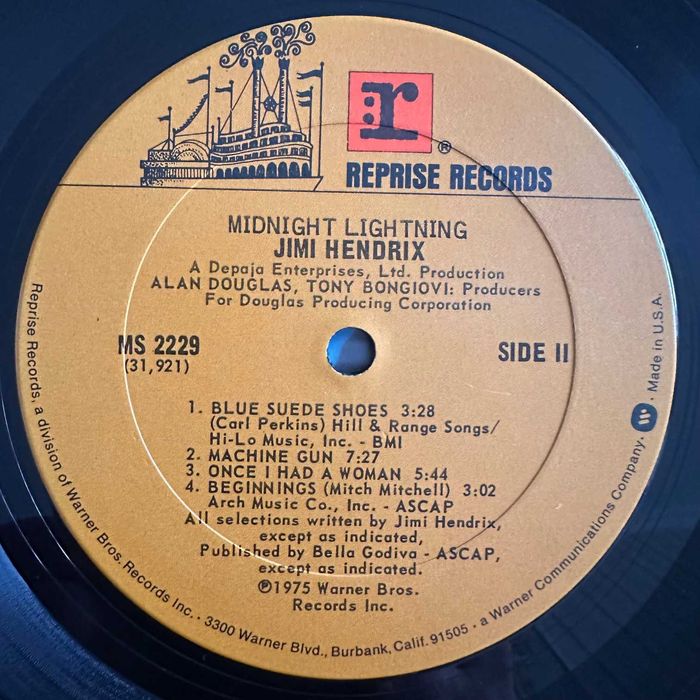 Jimi Hendrix	Midnight Lightning	Reprise