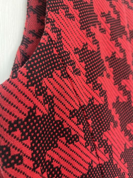 Czerwono czarna sukienka w kratkę Next 36/S vintage