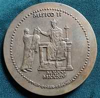 Medal Mieszko II brąz średnica 7cm