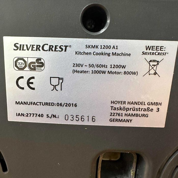 Робот кухонний silvercrest skmk 1100 a1 1000