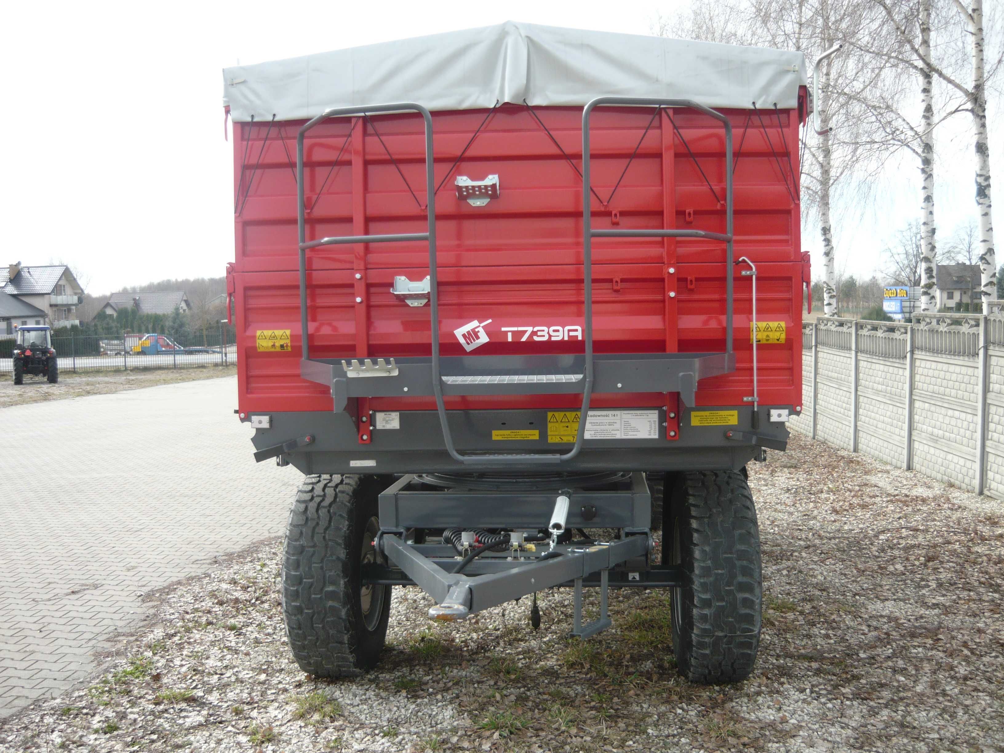 Przyczepa dwuosiowa paletowa Metal Fach T739A 14t T711 Dostawa w kraju
