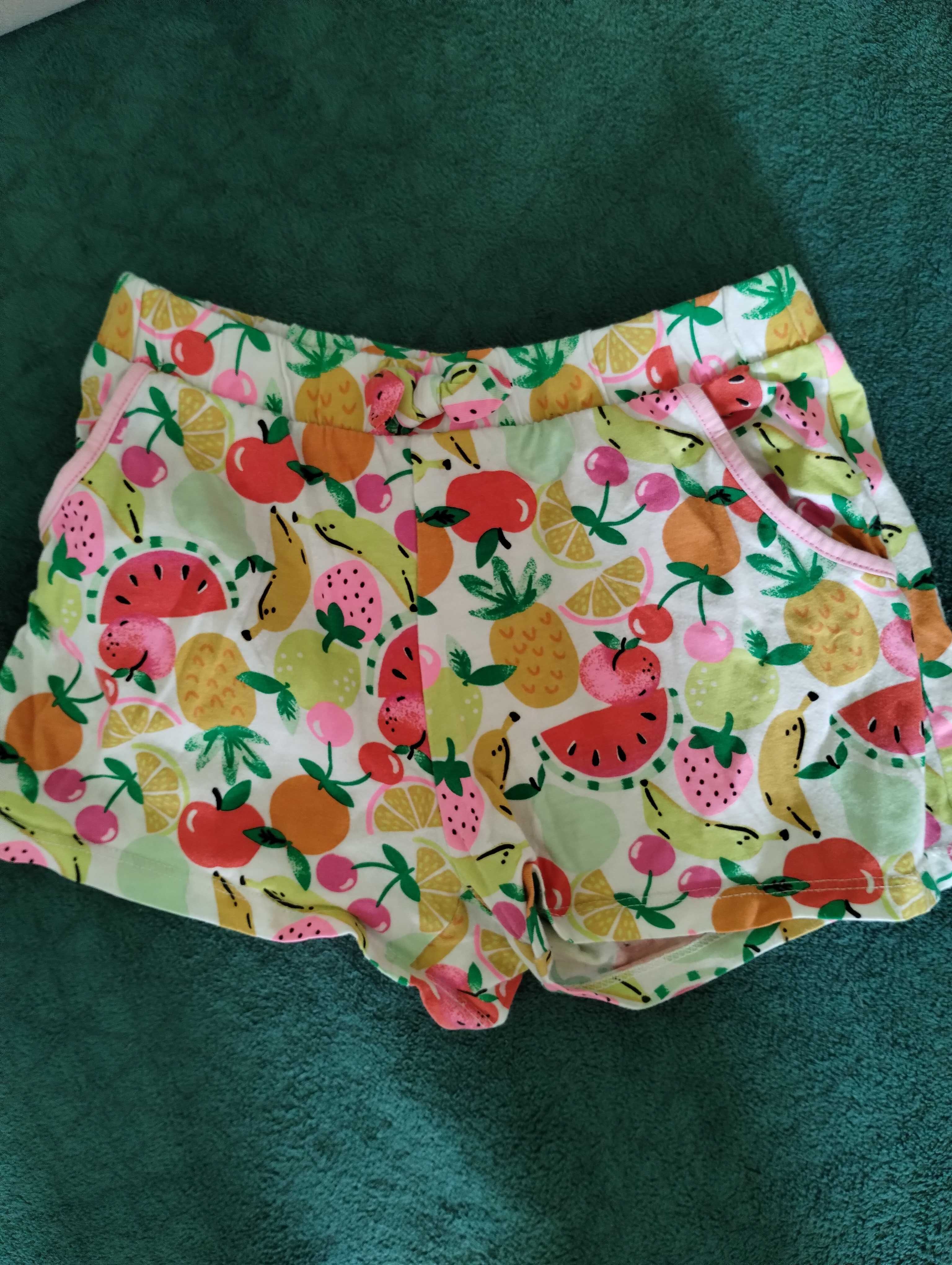 zestaw spodenki i koszulka na lato H&M 122/128