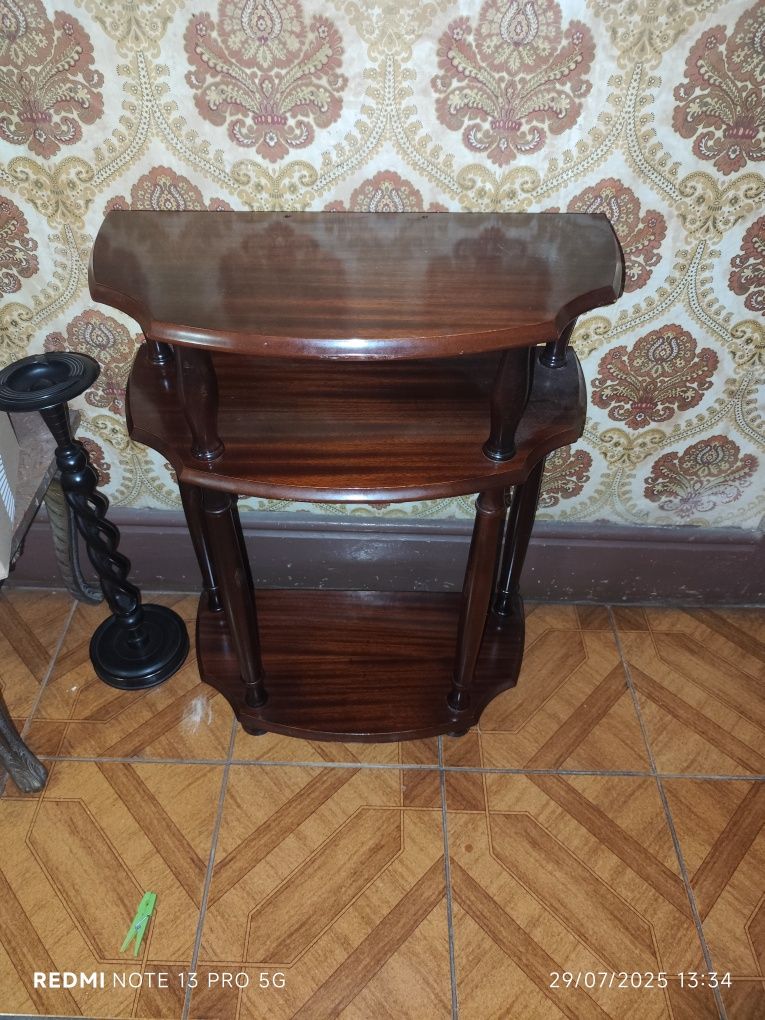 Mesa apoio madeira maciça