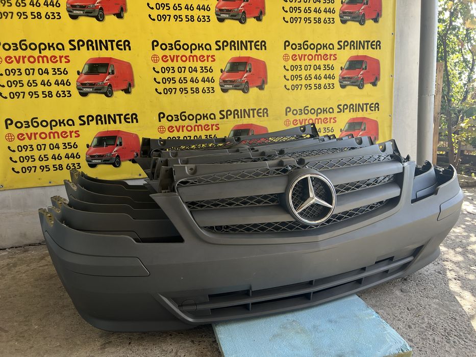 бампер передній віто w639 рестайлінг vito viano