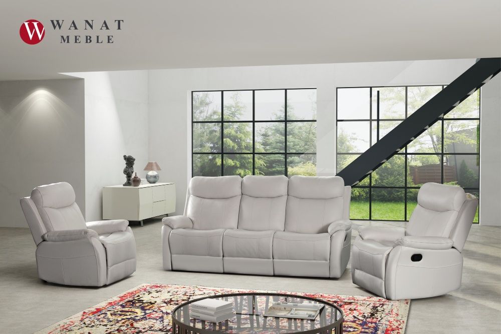 Zestaw Wypoczynkowy z Relaxem Bardzo Miękki Wygoda