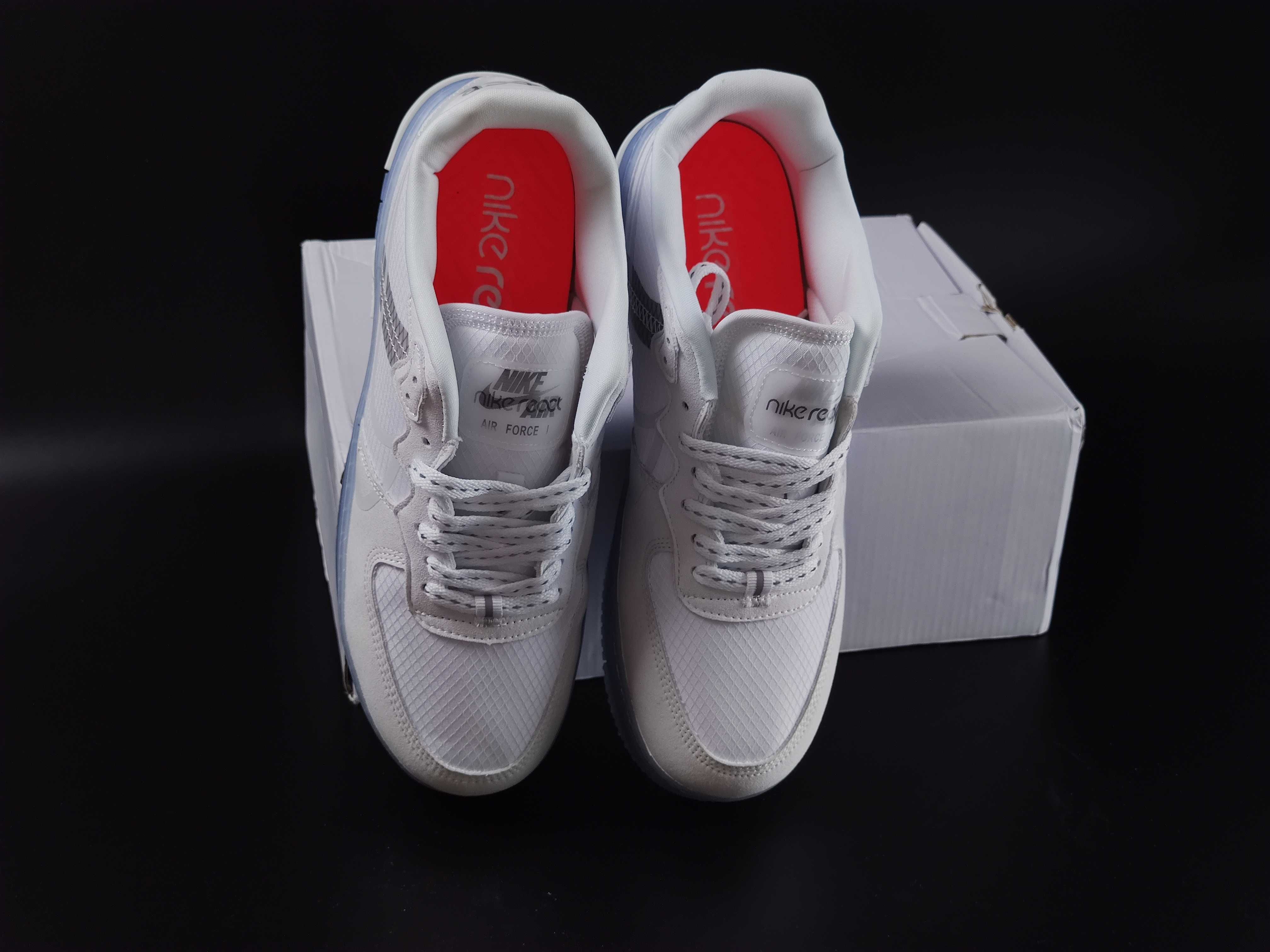 Nike Air Force 1 React White Light Bone CQ8879-100 (43)