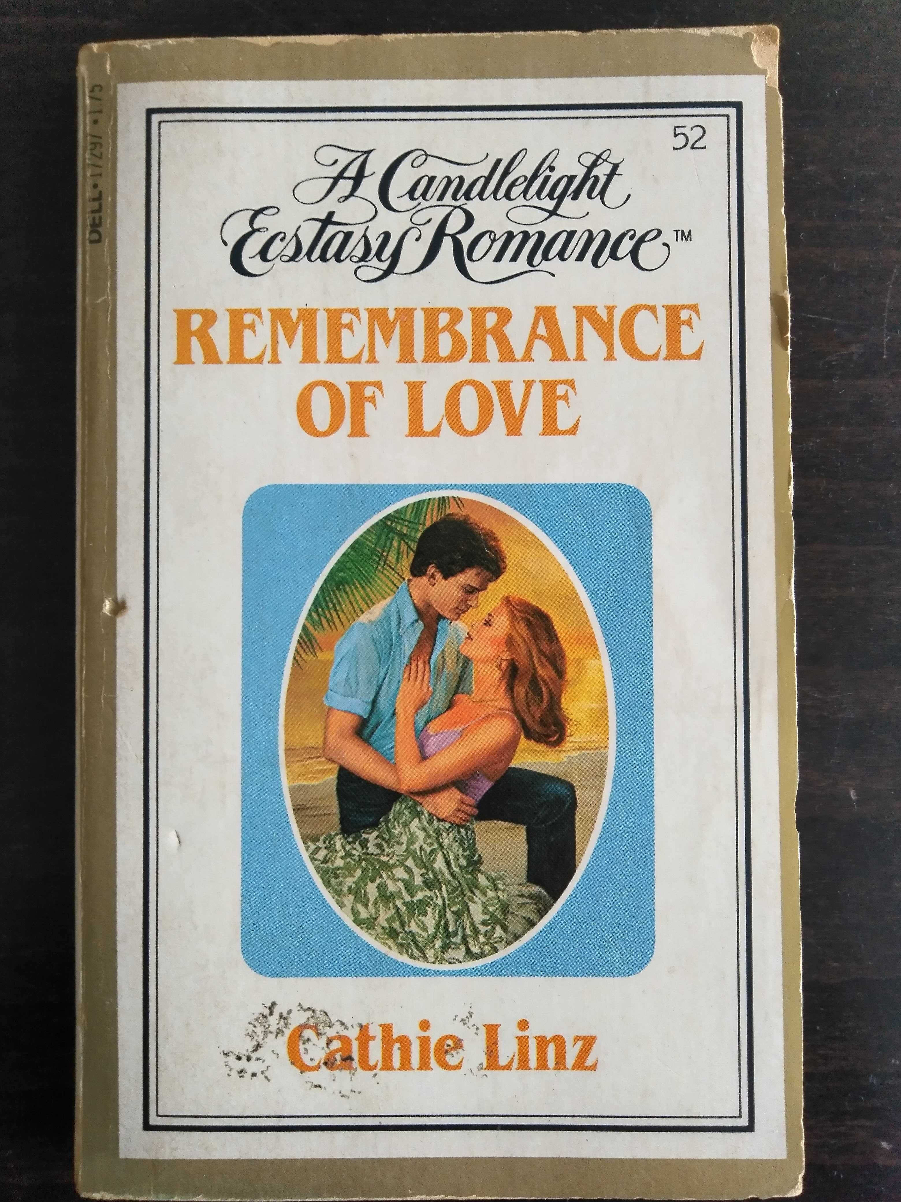 livro: Cathie Linz "Remembrance of love"