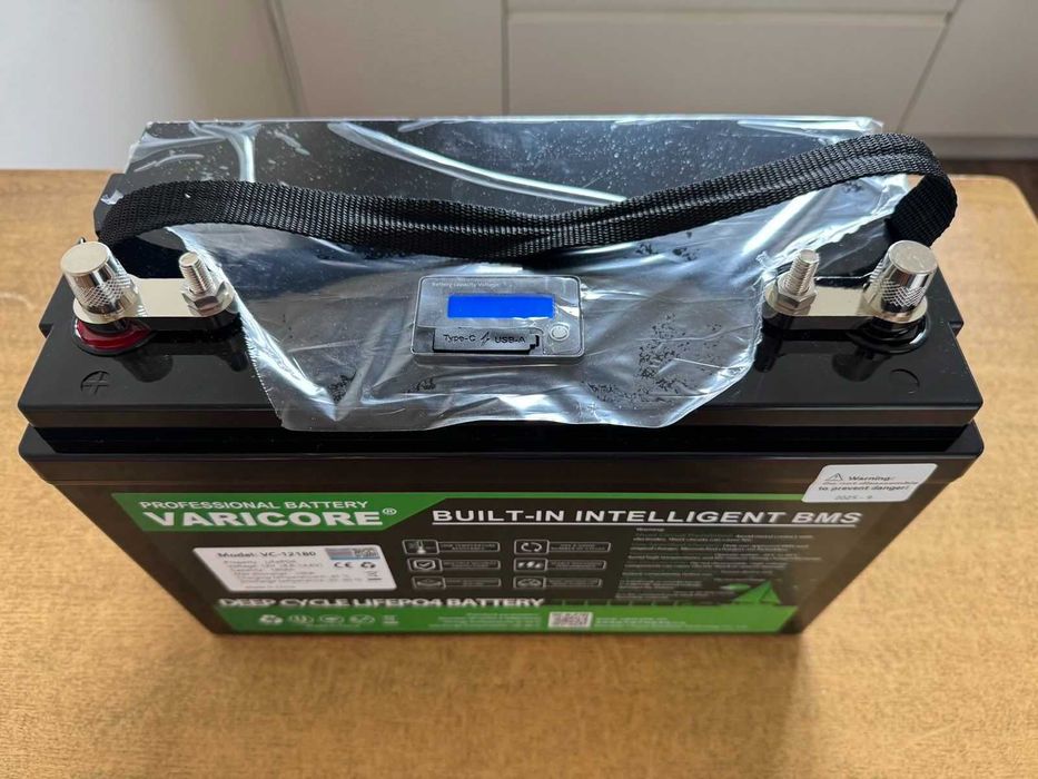 Akumulator LiitoKala / VariCore 12V 180Ah LiFePO4 + falownik + ładow.