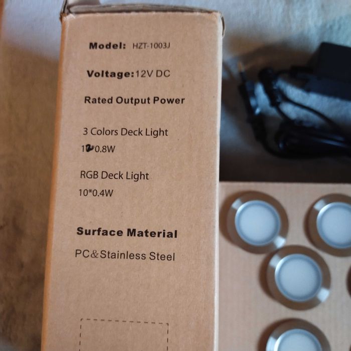 Zestaw 12 lampek tarasowych LED z pilotem,