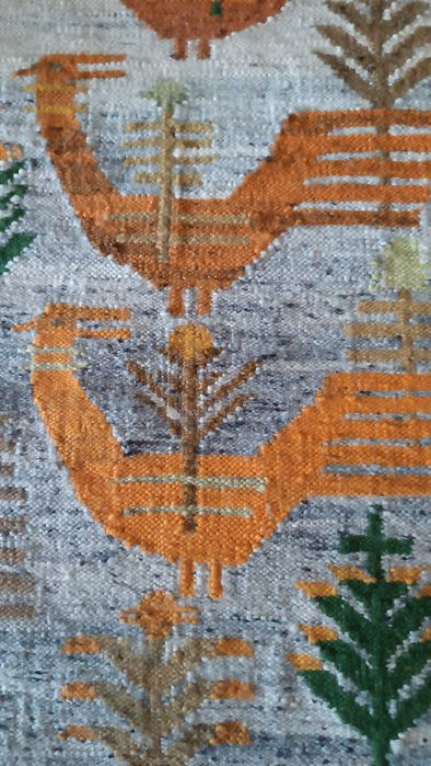 Kilim "Kurka wodna" - Maria Bujakowa, Polska Tkanina Artystyczna.