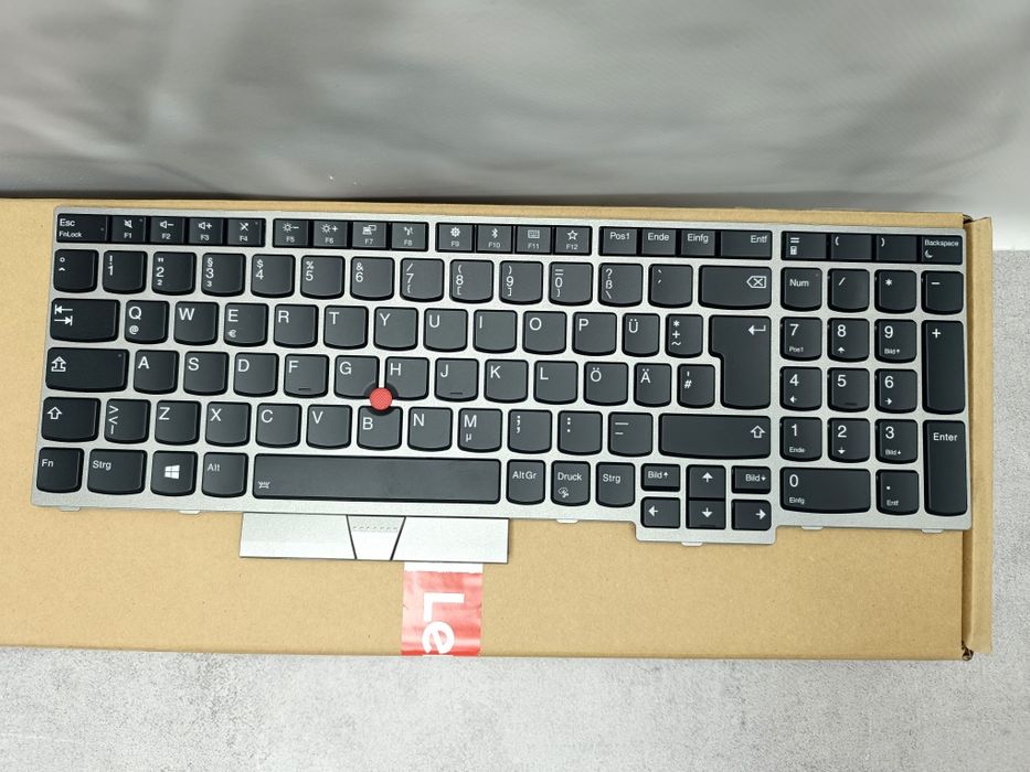 Нова клавіатура ThinkPad T590/L580/E580/E590/P52/P72 DE-BL - SILVER