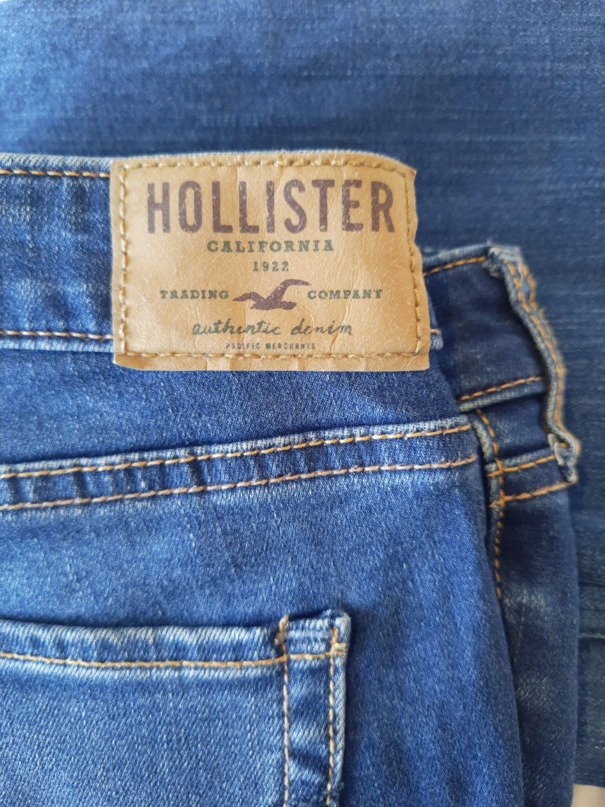 Spodnie jeans hollister crop