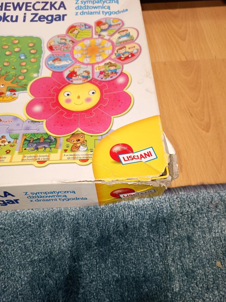 Marcheweczka pory roku i zegar układanka edukacyjna, puzzle