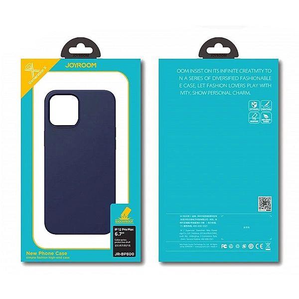 Joyroom Color Series ochronne etui do iPhone 12 Pro Max niebieski (JR-