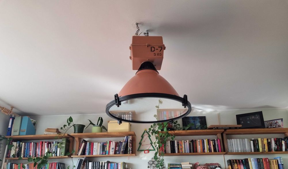 Duża lampa wisząca Loft, Przemysłowa, Industrialna po renowacji