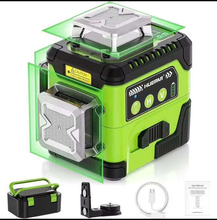 Лазерний рівень Y03CG з цифровим кутовим екраном