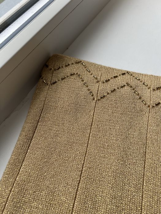 Штани брюки батал 18 розмір палаццо трикотажні вязані з бісером