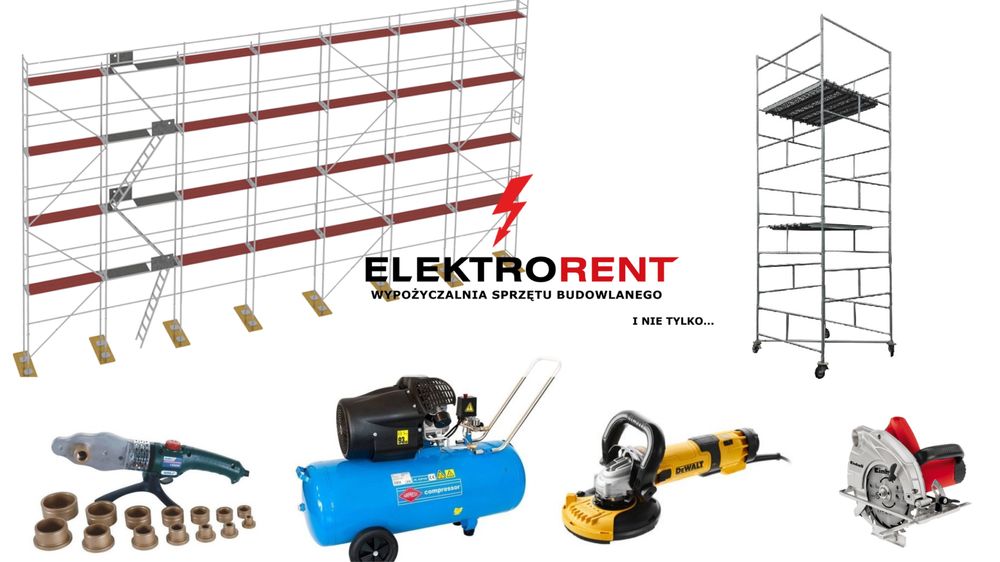 Wynajem sprzetu budowlanego młoty rusztowanie osuszacze odkurzacz