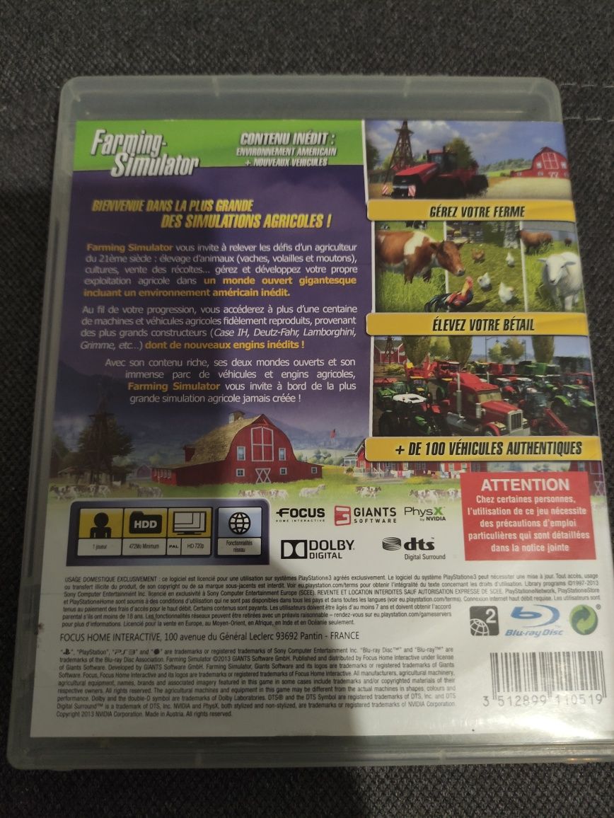 Sprzedam Gre Farming Simulator PlayStation 3 PS3