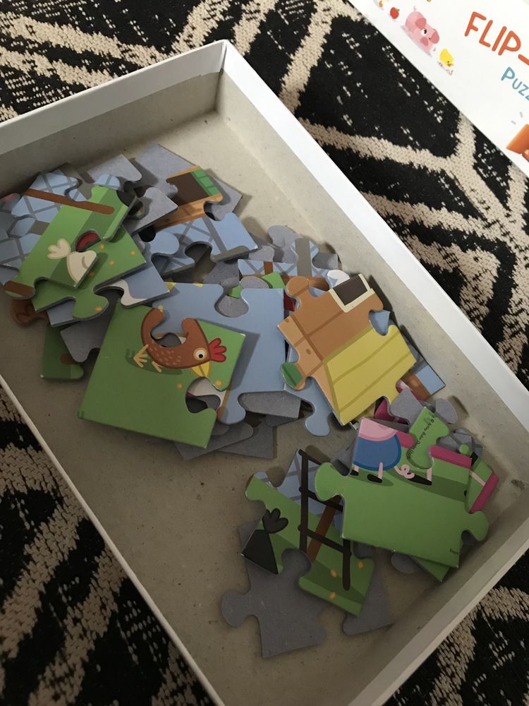 Zestaw Puzzli - z okienkiem, Peppa psi patrol kosmos kotki
