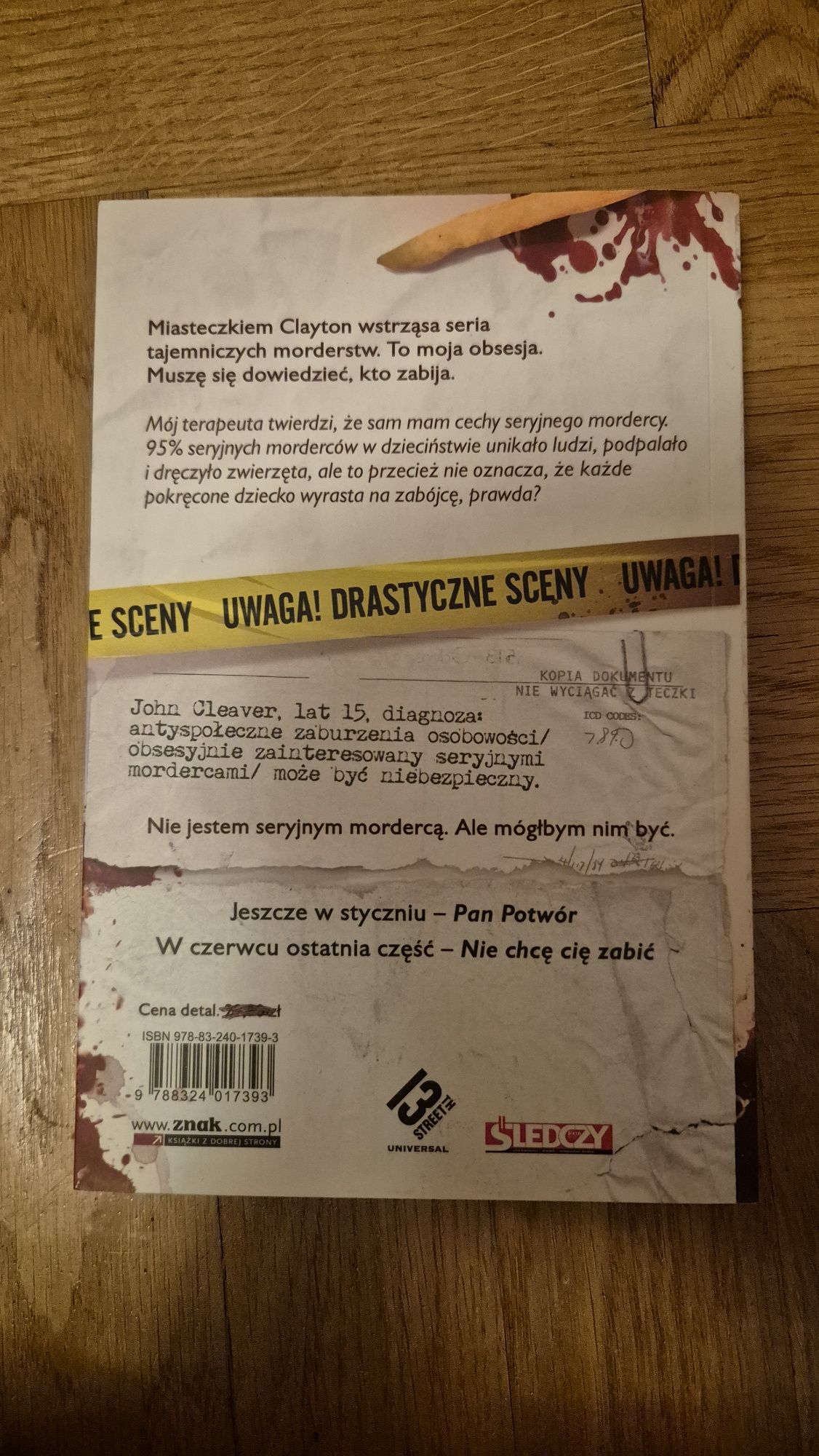 Dan Wells Nie jestem seryjnym mordercą